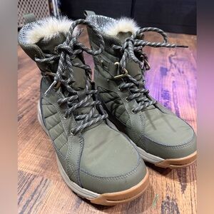 COLUMBIA Meadows Shorty OMNI HEAT 3D Snow Winter Boots - Green